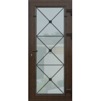 Wrought iron exterior door KR-32FL